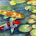 Koi Garden Painting by Hailey E Herrera Koi Garden Painting by Hailey E Herrera