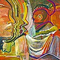 Koulikoro Woman Painting by Peggy Blood Koulikoro Woman Painting by Peggy Blood