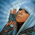 Lady Gaga Painting Painting by Paul Meijering Lady Gaga Painting Painting by Paul Meijering