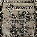 Lamont Grand Vin De Bordeaux Mixed Media by Jon Neidert Lamont Grand Vin De Bordeaux Mixed Media by Jon Neidert