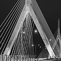 Leonard P. Zakim Bunker Hill Memorial Bridge BW Photograph by Susan Candelario Leonard P. Zakim Bunker Hill Memorial Bridge BW Photograph by Susan Candelario