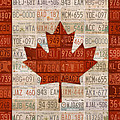 License Plate Art Flag Of Canada by Design Turnpike License Plate Art Flag Of Canada by Design Turnpike