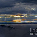 Light streaming through clouds on foggy morning Photograph by Dan Friend Light streaming through clouds on foggy morning Photograph by Dan Friend