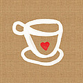 Little Cup of Love Painting by Linda Woods Little Cup of Love Painting by Linda Woods