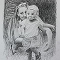 Little Runaway Drawing by Daniel Reed Little Runaway Drawing by Daniel Reed