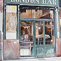 London bar-Barcelona Painting by Tomas Castano London bar-Barcelona Painting by Tomas Castano