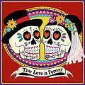 Los Novios Sugar Skulls Digital Art by Tammy Wetzel Los Novios Sugar Skulls Digital Art by Tammy Wetzel