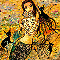 Lotus Pool Painting by Shijun Munns Lotus Pool Painting by Shijun Munns