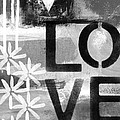 Love- abstract painting Painting by Linda Woods Love- abstract painting Painting by Linda Woods