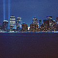 Lower Manhattan, Beams Of Light, Nyc by Panoramic Images Lower Manhattan, Beams Of Light, Nyc by Panoramic Images