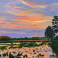 Loxahatchee Sunset Painting by Karen Zuk Rosenblatt Loxahatchee Sunset Painting by Karen Zuk Rosenblatt