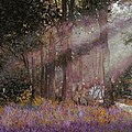 Luci Viola Nel Bosco Painting by Guido Borelli Luci Viola Nel Bosco Painting by Guido Borelli