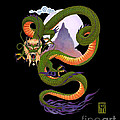 Lunar Chinese Dragon on Black Digital Art by Melissa A Benson Lunar Chinese Dragon on Black Digital Art by Melissa A Benson