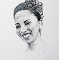 M Drawing by Daniel Reed M Drawing by Daniel Reed