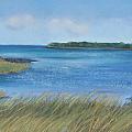 Maine Blues Pastel by Carol Corliss