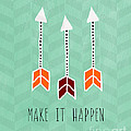 Make It Happen Mixed Media by Linda Woods Make It Happen Mixed Media by Linda Woods