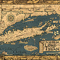 Map of Long Island Photograph by Andrew Fare Map of Long Island Photograph by Andrew Fare