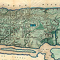 Map of Manhattan by Egbert Viele