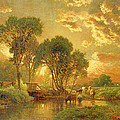Medfield Massachusetts Painting by Inness Medfield Massachusetts Painting by Inness