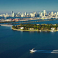 Miami City Biscayne Bay Skyline by Gary Dean Mercer Clark