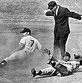 Mickey Mantle Steals Second Photograph by Underwood Archives Mickey Mantle Steals Second Photograph by Underwood Archives