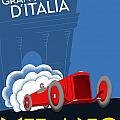 Milan Italy Grand Prix 1937 Digital Art by Georgia Fowler Milan Italy Grand Prix 1937 Digital Art by Georgia Fowler