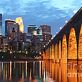 Minneapolis Skyline Photography Stone Arch Bridge Photograph by Wayne Moran Minneapolis Skyline Photography Stone Arch Bridge Photograph by Wayne Moran
