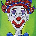 Miss.Curly Clown Painting by Patricia Arroyo Miss.Curly Clown Painting by Patricia Arroyo