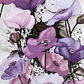 Mixed Poppies Purple Painting by Karin Dawn Kelshall- Best Mixed Poppies Purple Painting by Karin Dawn Kelshall- Best