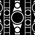 Modern Design in Black Digital Art by Mike McGlothlen