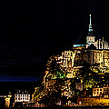 Mont Saint Michel at night panorama Photograph by Weston Westmoreland Mont Saint Michel at night panorama Photograph by Weston Westmoreland
