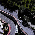 Monte Carlo Grand Prix Aerial View of Hairpin Turn Painting by George Pedro Monte Carlo Grand Prix Aerial View of Hairpin Turn Painting by George Pedro