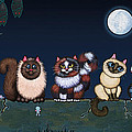 Moonlight On The Wall Painting by Victoria De Almeida