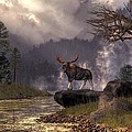 Moose in the Adirondacks Digital Art by Daniel Eskridge Moose in the Adirondacks Digital Art by Daniel Eskridge