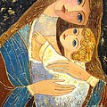 Mother and Golden Haired Child Painting by Shijun Munns Mother and Golden Haired Child Painting by Shijun Munns