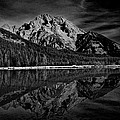 Mount Moran in Black and White Photograph by Raymond Salani III Mount Moran in Black and White Photograph by Raymond Salani III