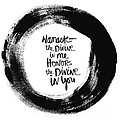 Namaste Enso Painting by Linda Woods Namaste Enso Painting by Linda Woods