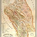 Napa Valley Map 1895 Photograph by Jon Neidert Napa Valley Map 1895 Photograph by Jon Neidert