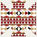 Navajo White Pattern Art Mixed Media by Christina Rollo Navajo White Pattern Art Mixed Media by Christina Rollo