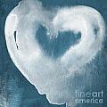 Navy Blue and White Love Mixed Media by Linda Woods Navy Blue and White Love Mixed Media by Linda Woods
