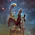 Hubble Pillars of Creation HD Square Photograph by Adam Romanowicz Hubble Pillars of Creation HD Square Photograph by Adam Romanowicz