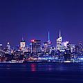 New York Blue Hour with Pink Empire State Building Photograph by Raymond Salani III