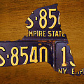 New York State License Plate Map - Empire State Orange Edition by Design Turnpike New York State License Plate Map - Empire State Orange Edition by Design Turnpike