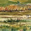 Newport Back Bay In 1977. Painting by Anthony Coulson