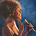 Nightclub Singer Painting by Kevin Hughes Nightclub Singer Painting by Kevin Hughes