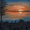 Nightfall at Loxahatchee Painting by Karen Zuk Rosenblatt Nightfall at Loxahatchee Painting by Karen Zuk Rosenblatt