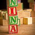 Nina - Alphabet Blocks by Edward Fielding Nina - Alphabet Blocks by Edward Fielding