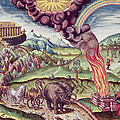 Noahs Ark, Illustration From Brevis Narratio..., Published By Theodore De Bry, 1591 Coloured by Th. Bry Noahs Ark, Illustration From Brevis Narratio..., Published By Theodore De Bry, 1591 Coloured by Th. Bry