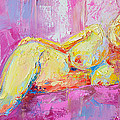 Nude Woman Figure No. 6 Painting by Patricia Awapara