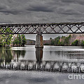 Old Menominee Bridge Photograph by Gwen Gibson Old Menominee Bridge Photograph by Gwen Gibson